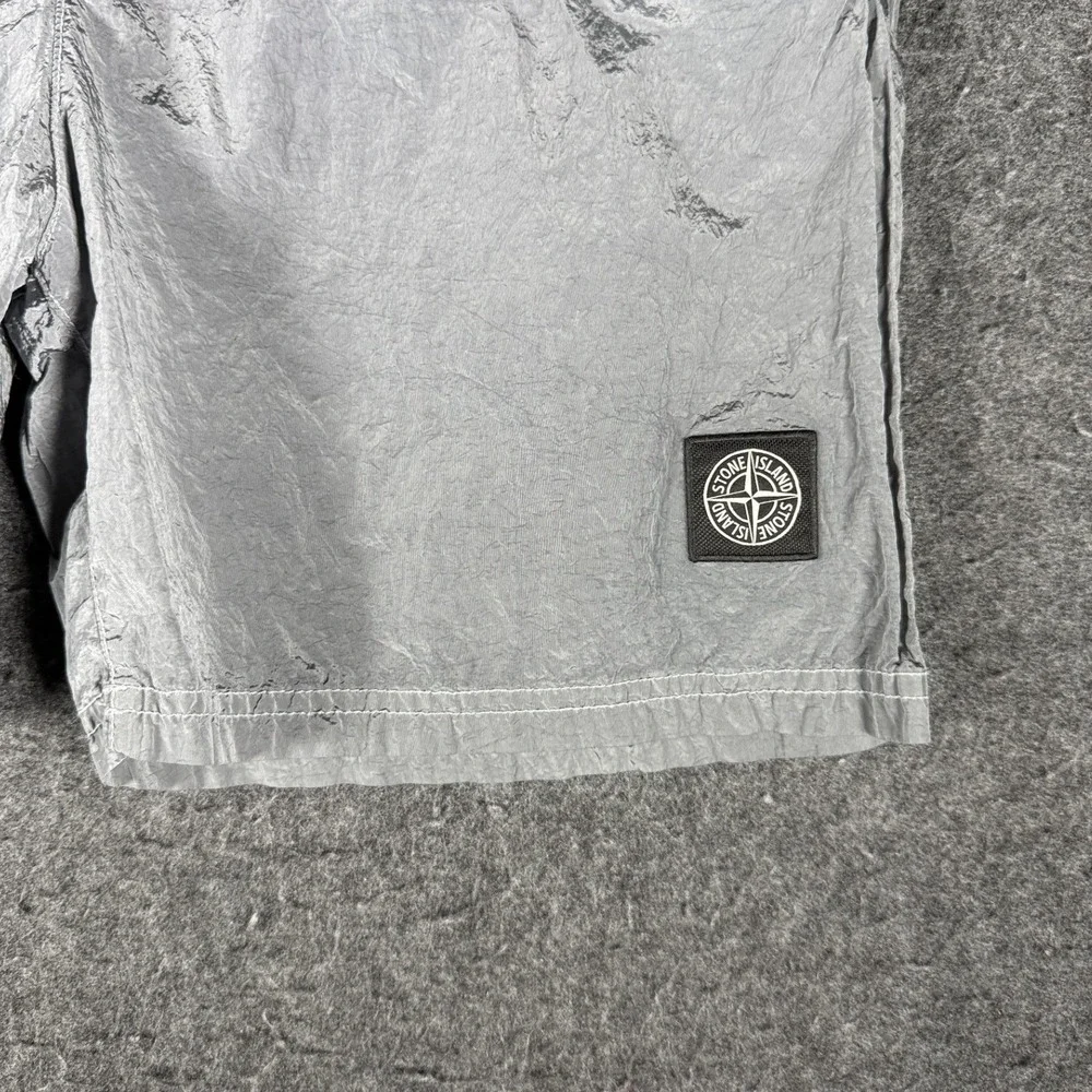 Stone Island Nylon Metal Swim Shorts Grey 8015B0943 V0041 Mens Small